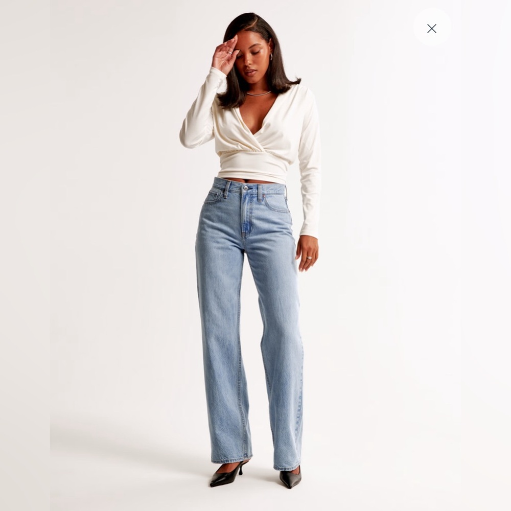 Abercrombie High Rise Loose Jean